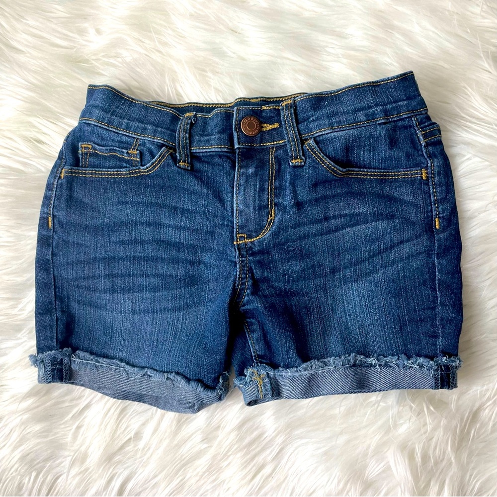 Girls Size 7/8 Old Navy Jean Shorts w Adjustable Waist